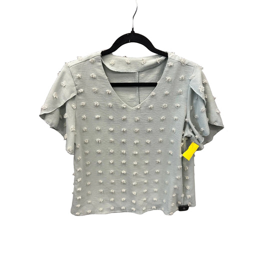 Top Short Sleeve By Shein In Green, Size: M