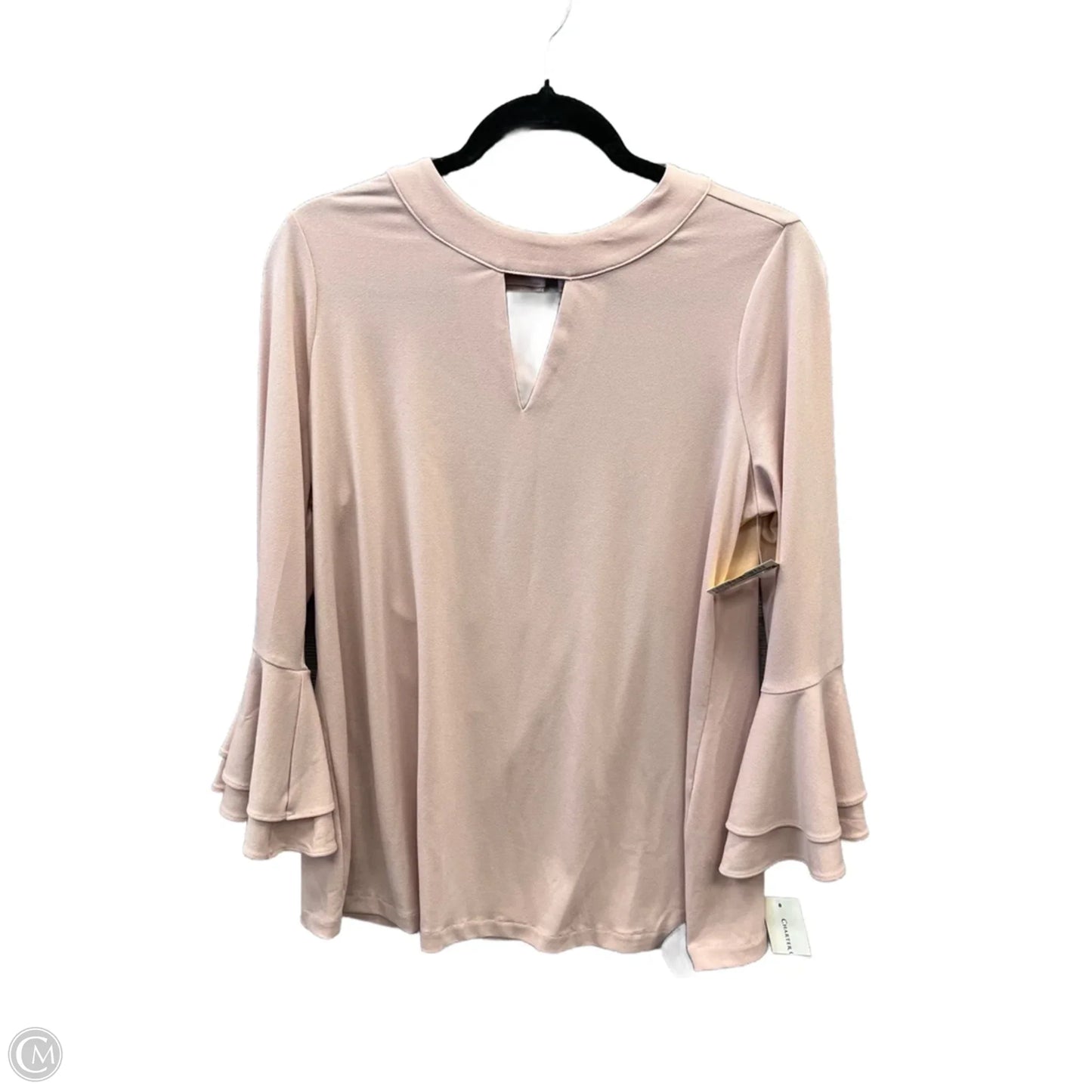 Blouse Long Sleeve By Charter Club In Pink, Size: M