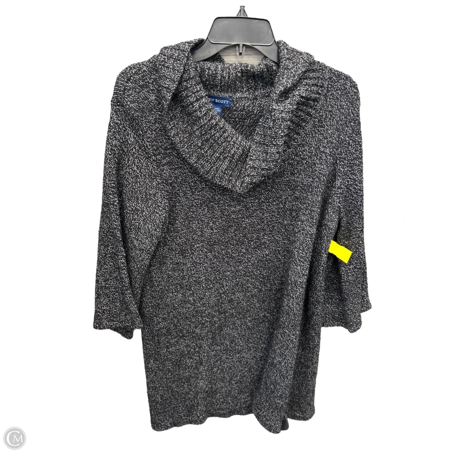 Sweater By Karen Scott In Black, Size: L