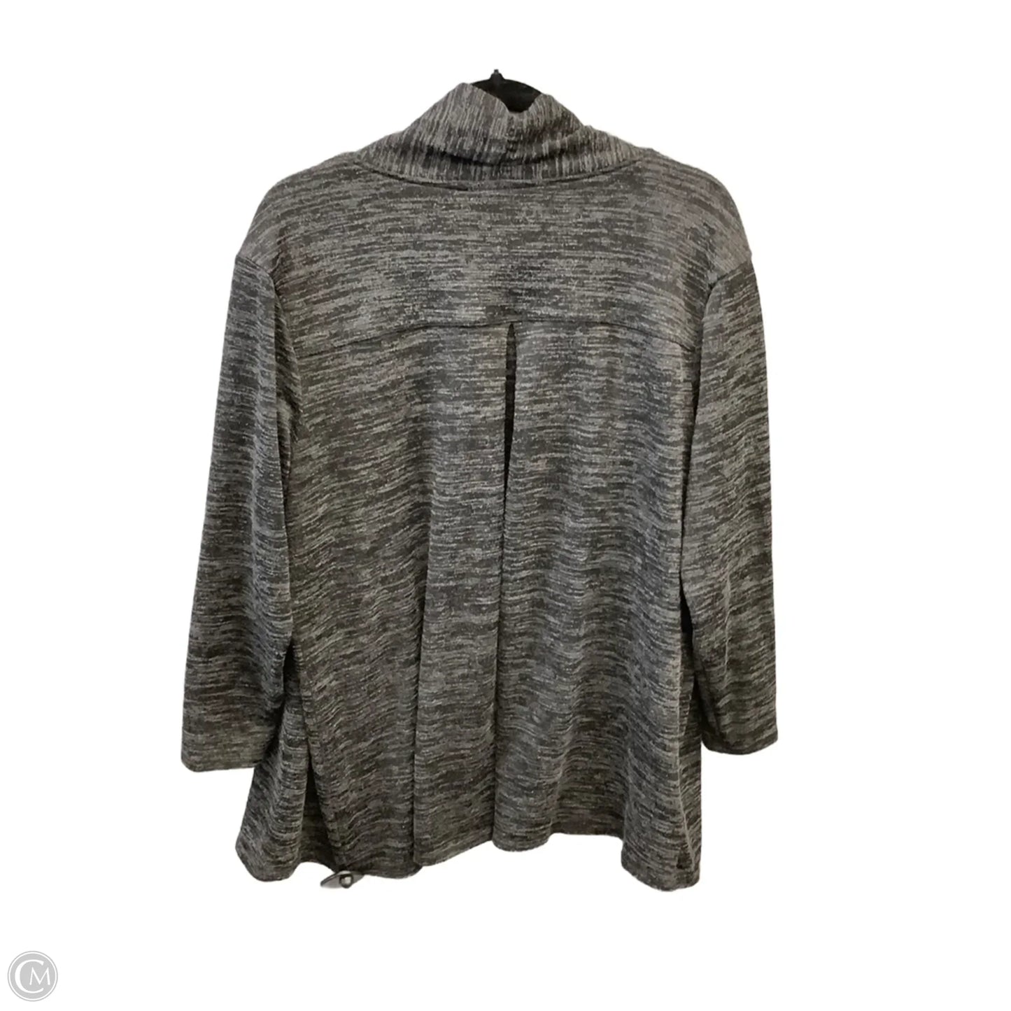 Cardigan By Notations In Grey, Size: 1x