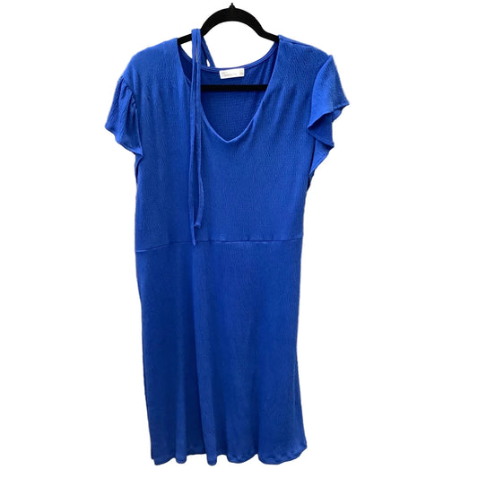 Dress Casual Midi By 89th And Madison In Blue, Size: Xl