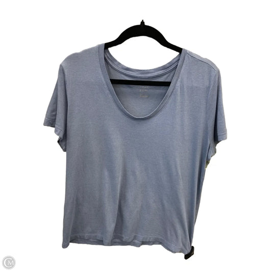 Top Short Sleeve Basic By A New Day In Blue, Size: L