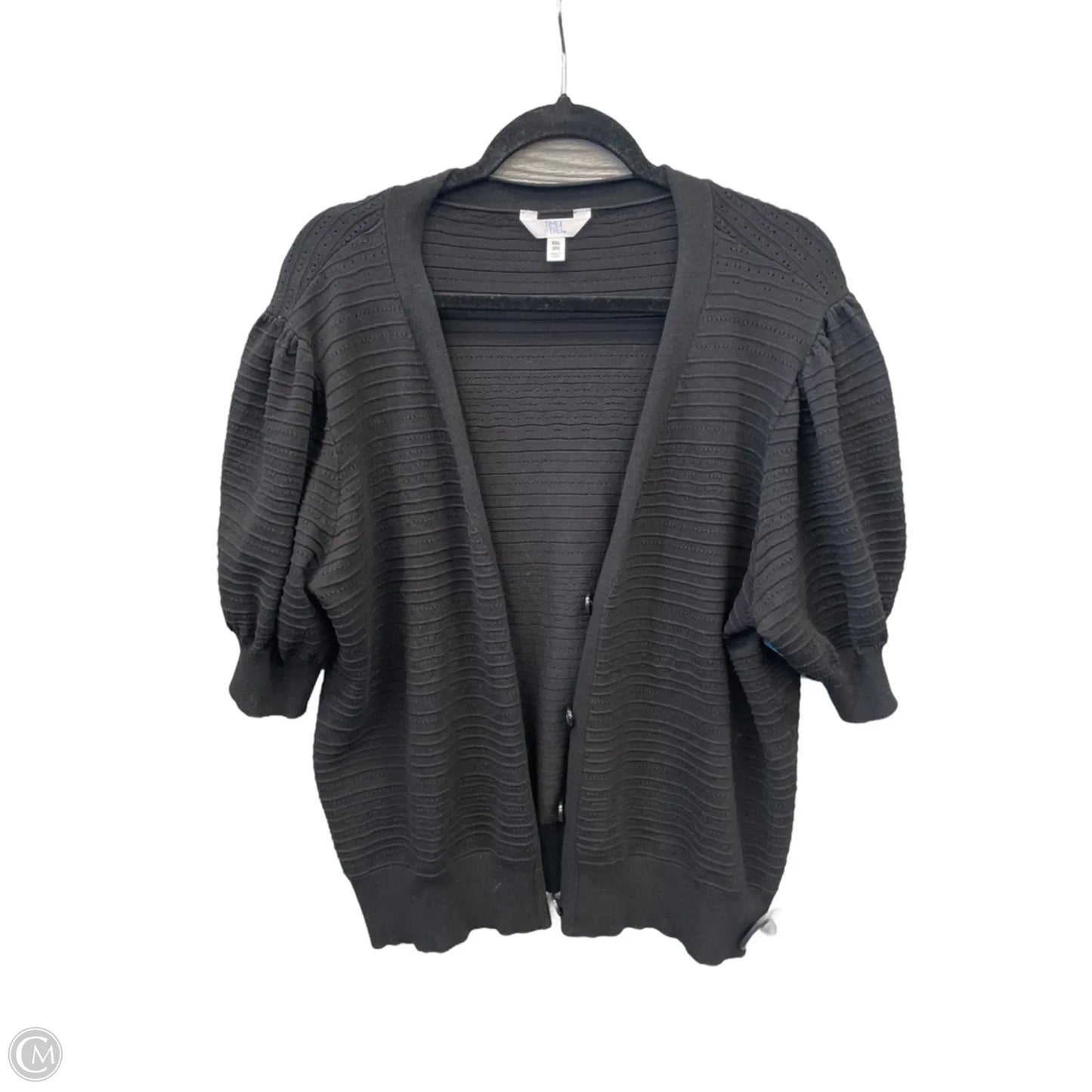 Cardigan By Time And Tru In Black, Size: Xxl