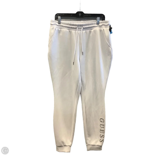 Athletic Pants By Guess In White, Size: L