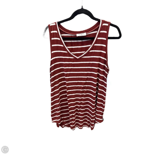 Top Sleeveless By Zenana In Striped Pattern, Size: 1x