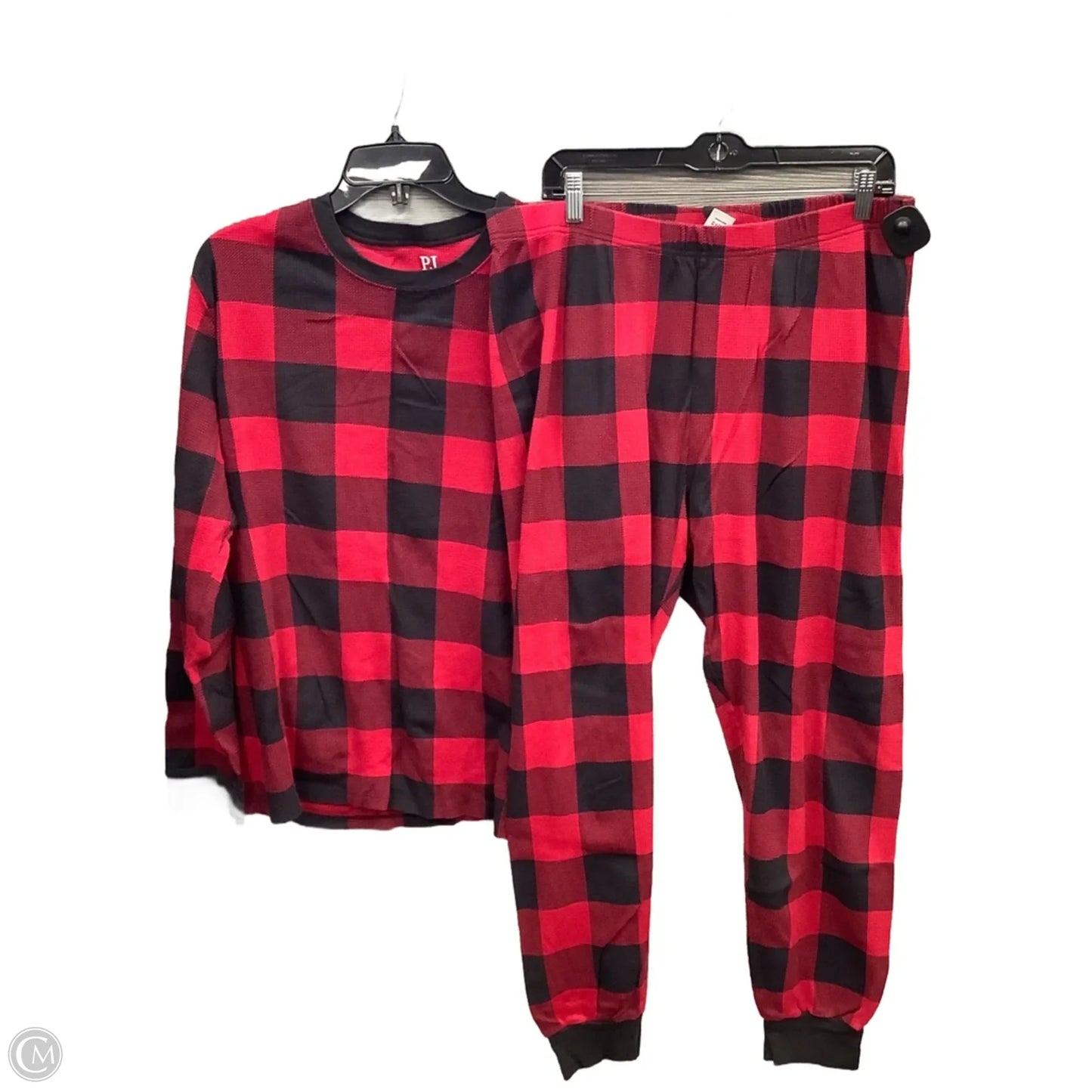 Pajamas 2pc By Clothes Mentor In Black & Red, Size: Xl