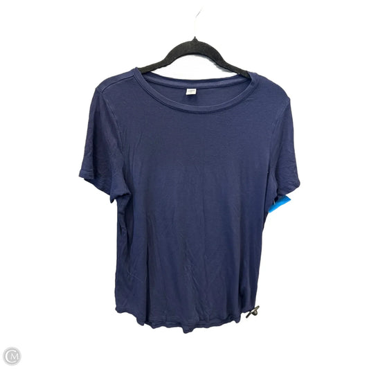 Top Short Sleeve Basic By Old Navy In Navy, Size: M