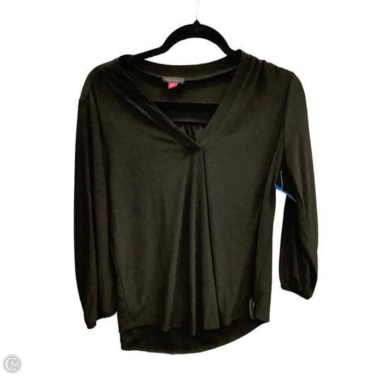 Blouse Long Sleeve By Vince Camuto In Black, Size: S