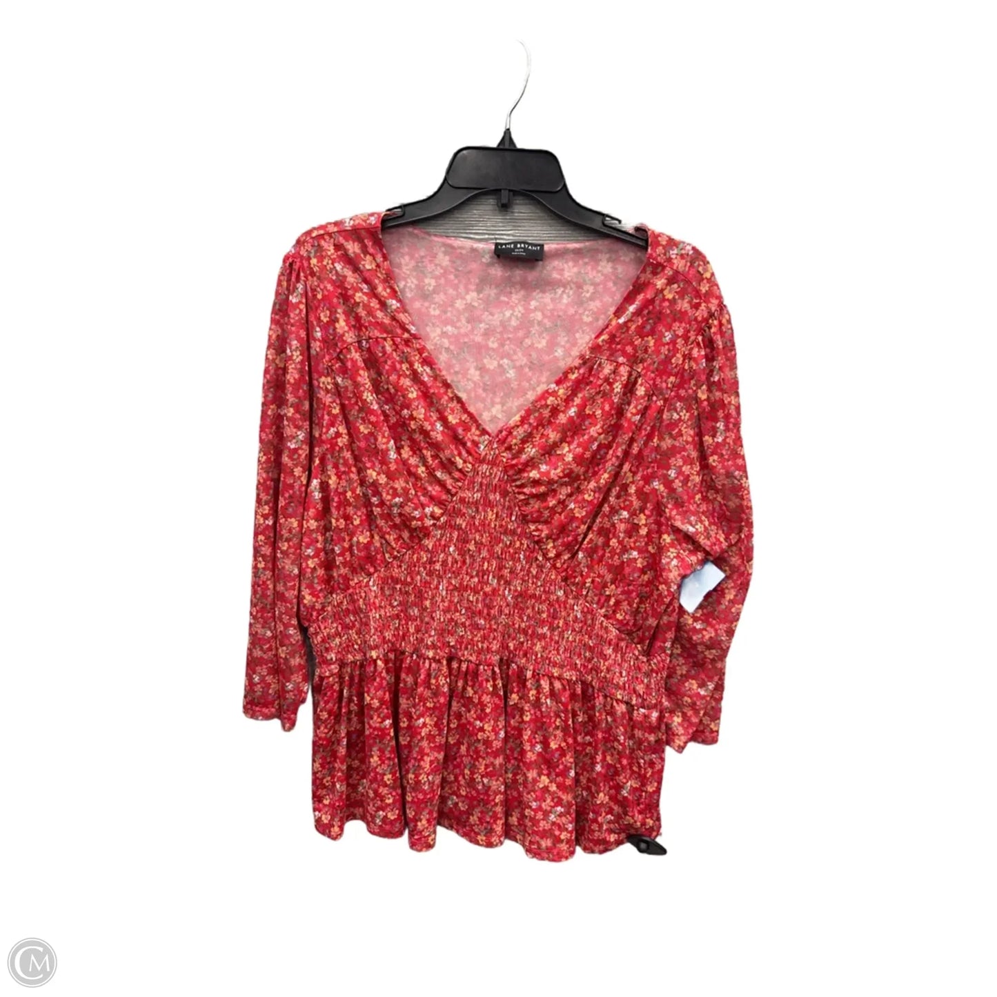 Blouse Long Sleeve By Lane Bryant In Floral Print, Size: 3x