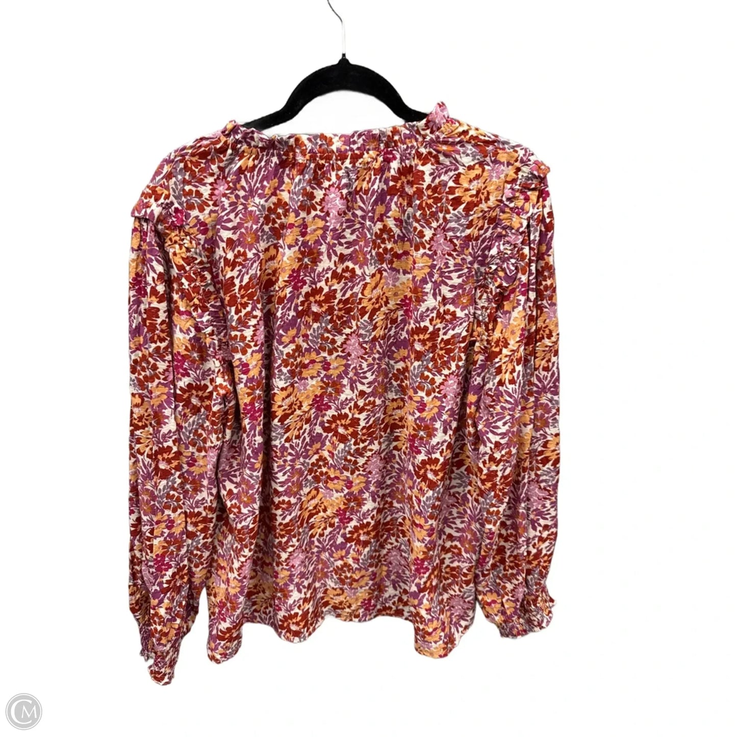 Blouse Long Sleeve By Oddi In Floral Print, Size: 2x