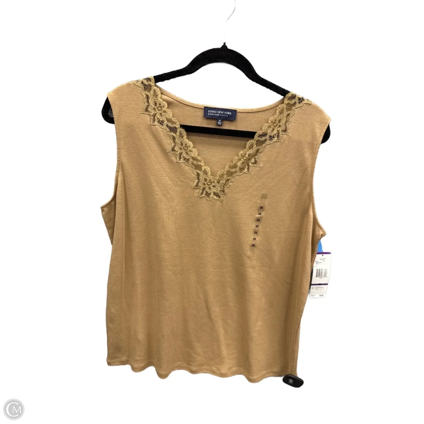 Tank Top By Jones New York In Brown, Size: 2x
