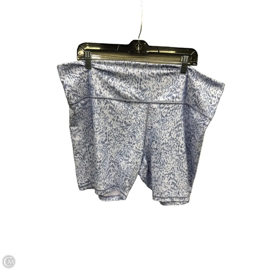 Athletic Shorts By Athleta In Blue, Size: 3x