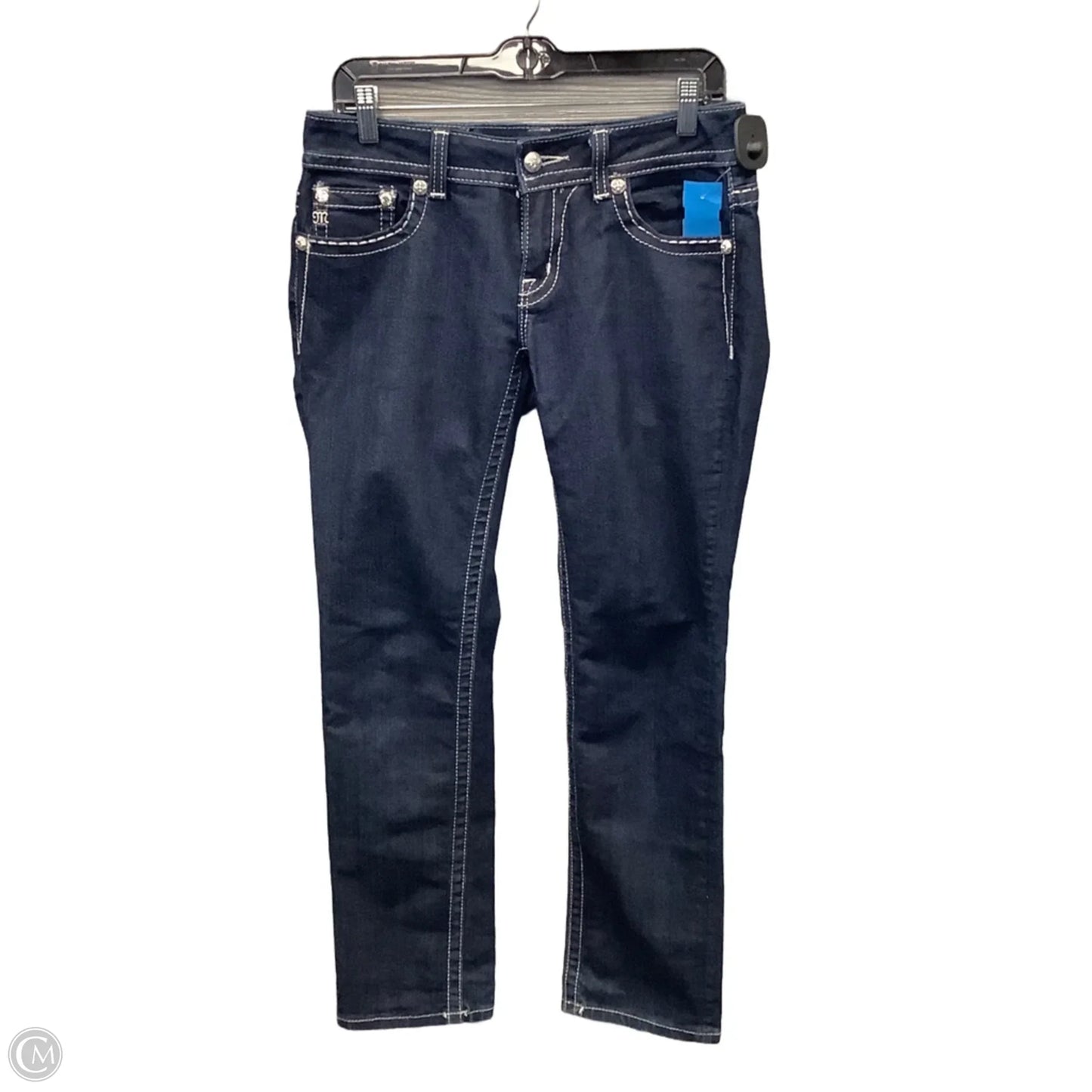 Jeans Straight By Miss Me In Blue Denim, Size: 8