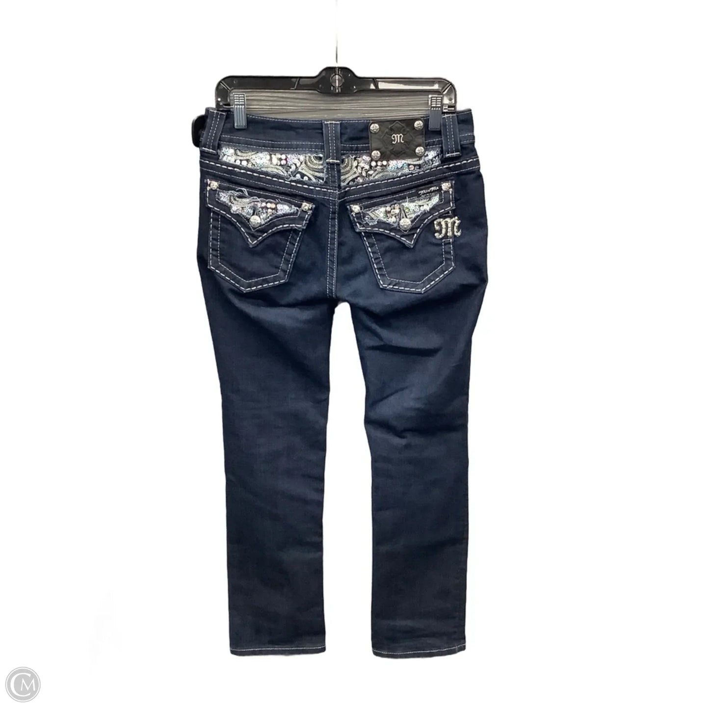 Jeans Straight By Miss Me In Blue Denim, Size: 8