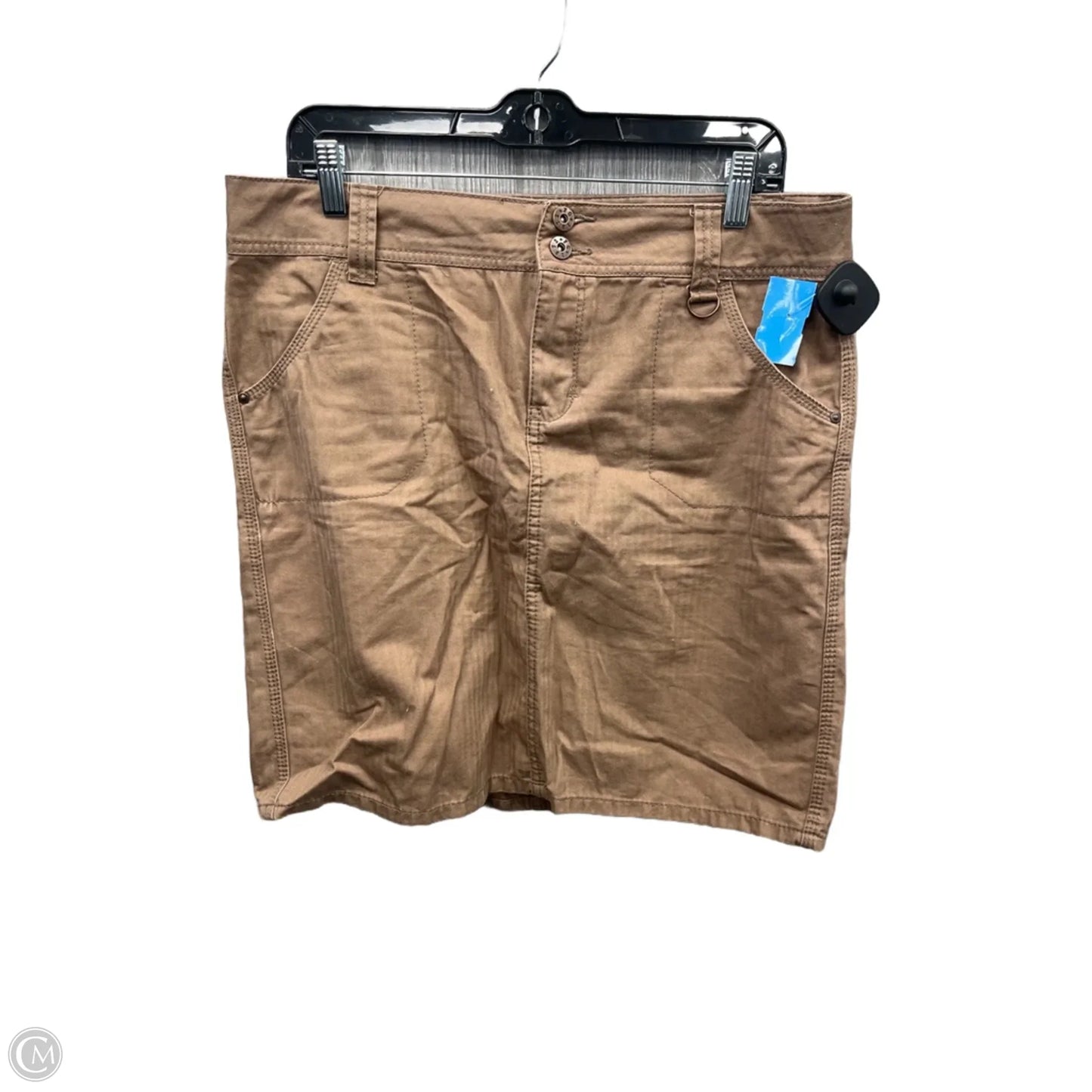 Skirt Midi By Faded Glory In Brown, Size: 10