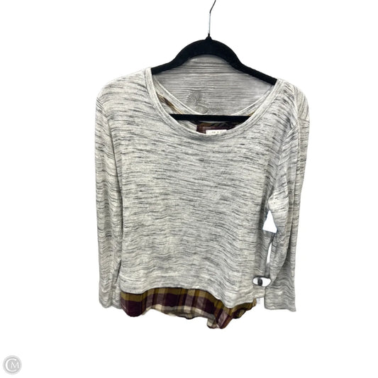 Top Long Sleeve By Maurices In Grey, Size: L