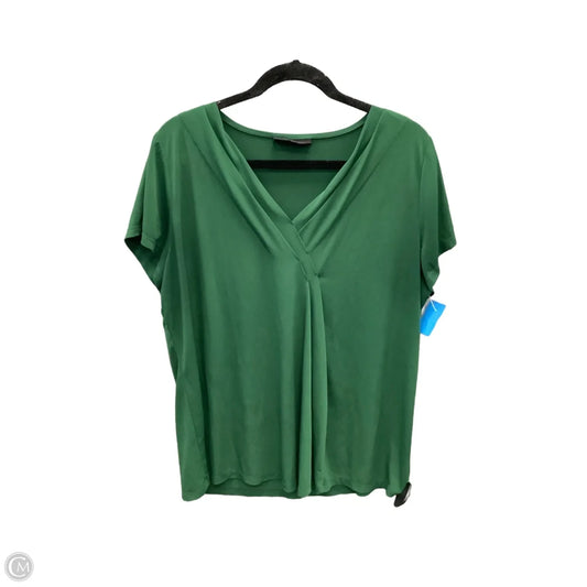 Blouse Short Sleeve By Lane Bryant In Green, Size: Xl