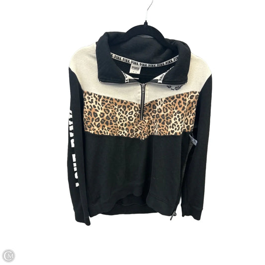 Sweatshirt Collar By Pink In Animal Print, Size: M