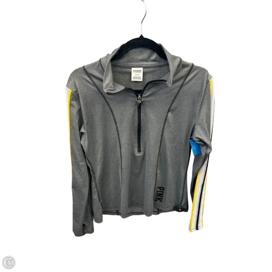 Top Long Sleeve By Pink In Grey, Size: L