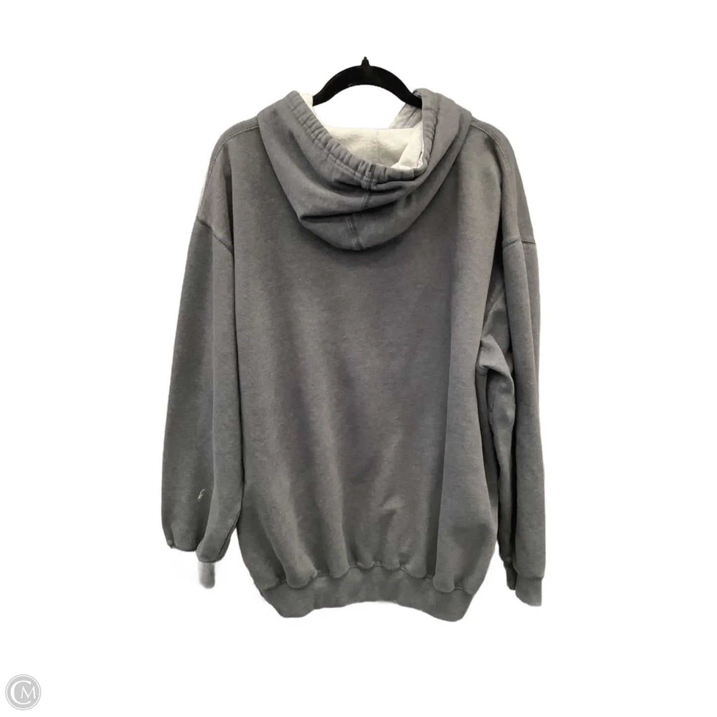 Athletic Sweatshirt Hoodie By Champion In Grey, Size: 2x