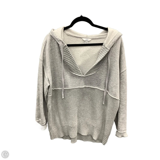 Sweatshirt Hoodie By Time And Tru In Grey, Size: L