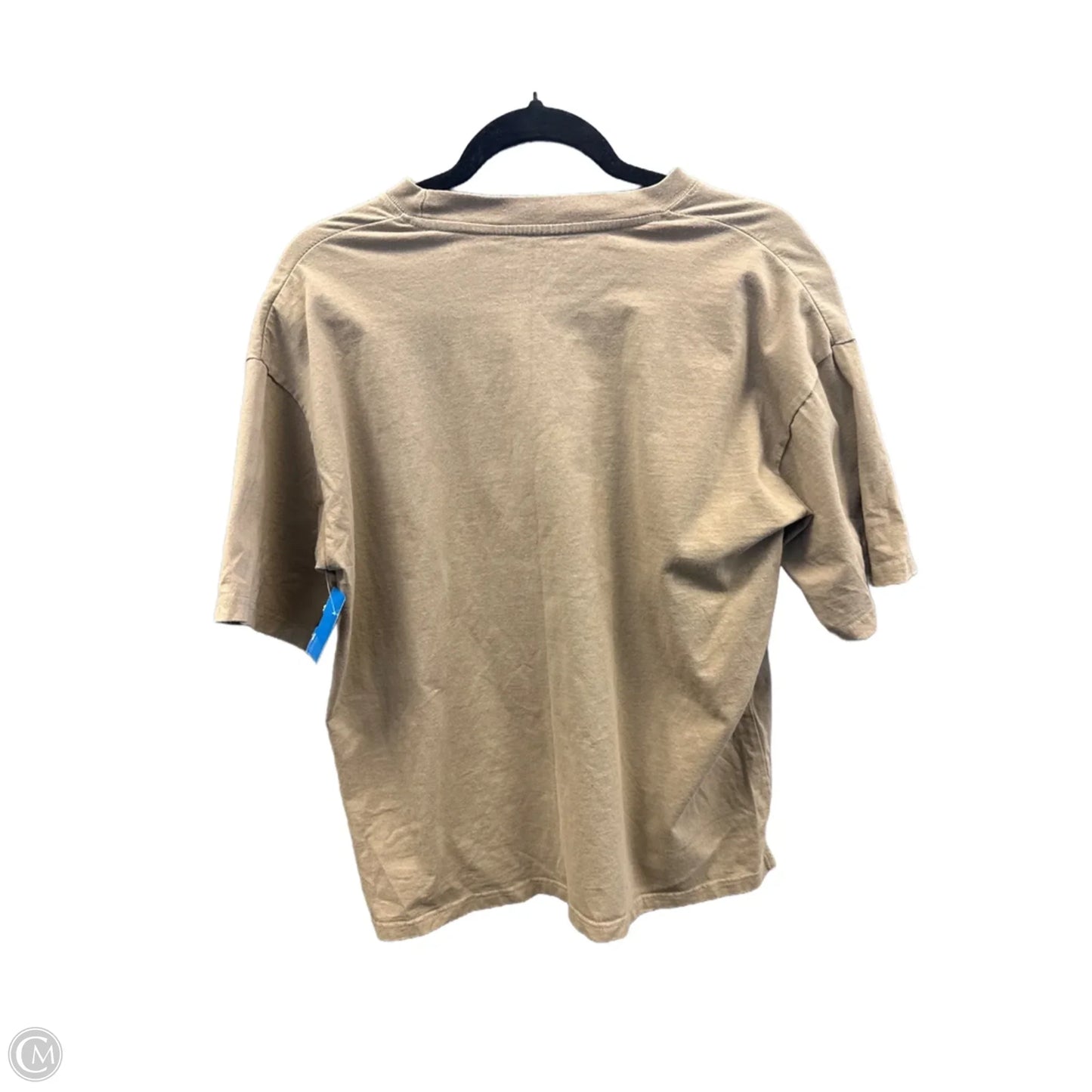 Top Short Sleeve By Converse In Tan, Size: M