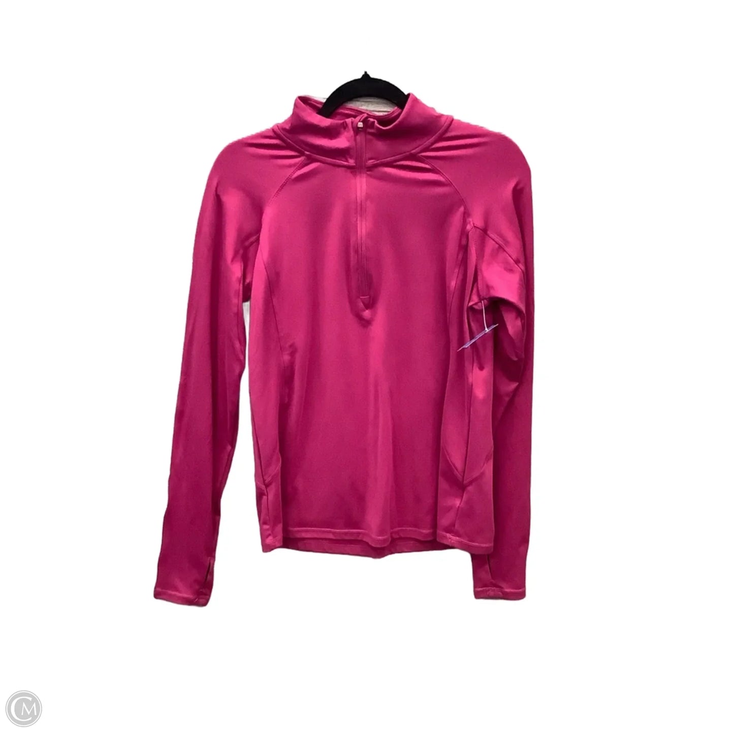 Athletic Top Long Sleeve Collar By Jockey In Purple, Size: M