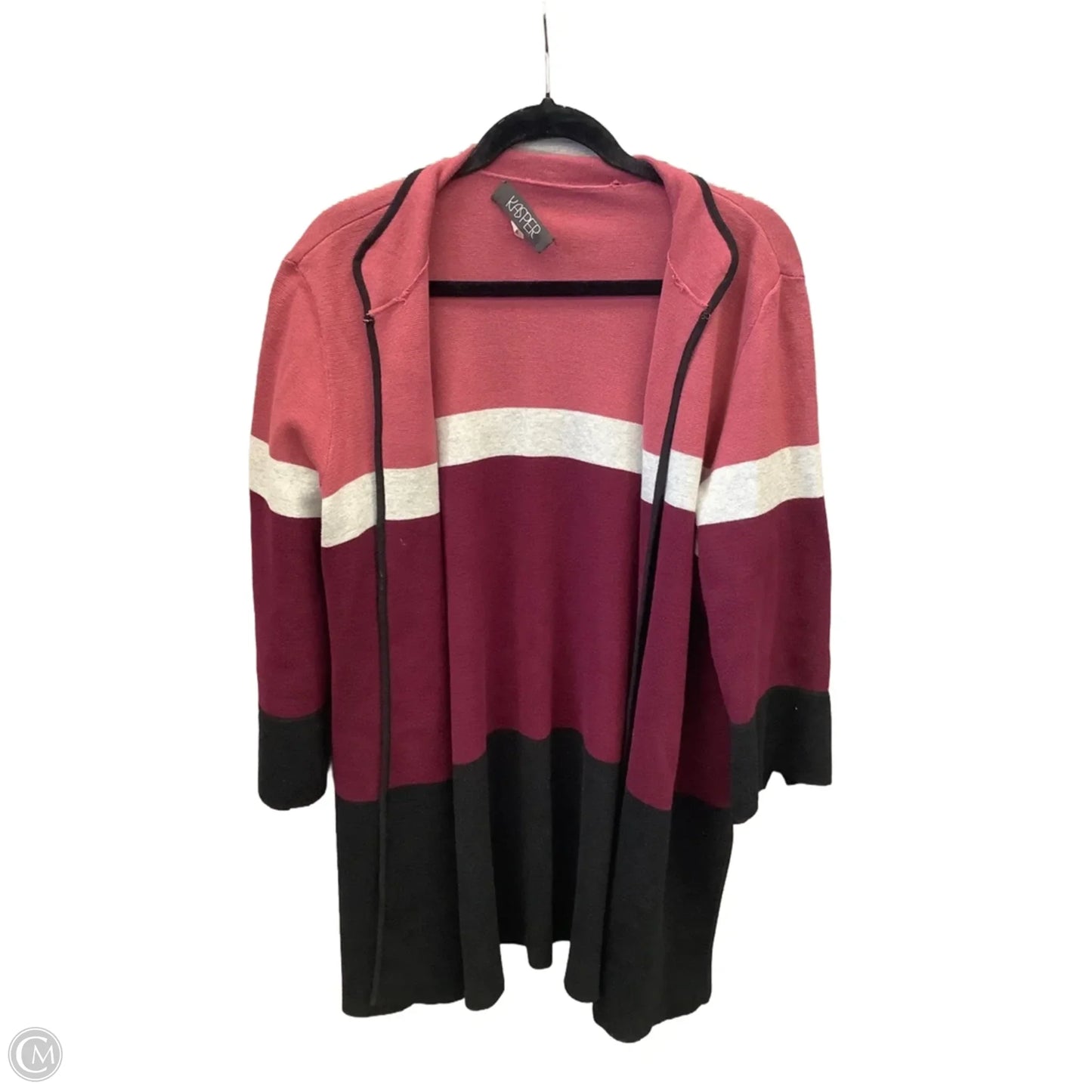 Sweater Cardigan By Kasper In Multi-colored, Size: Xl