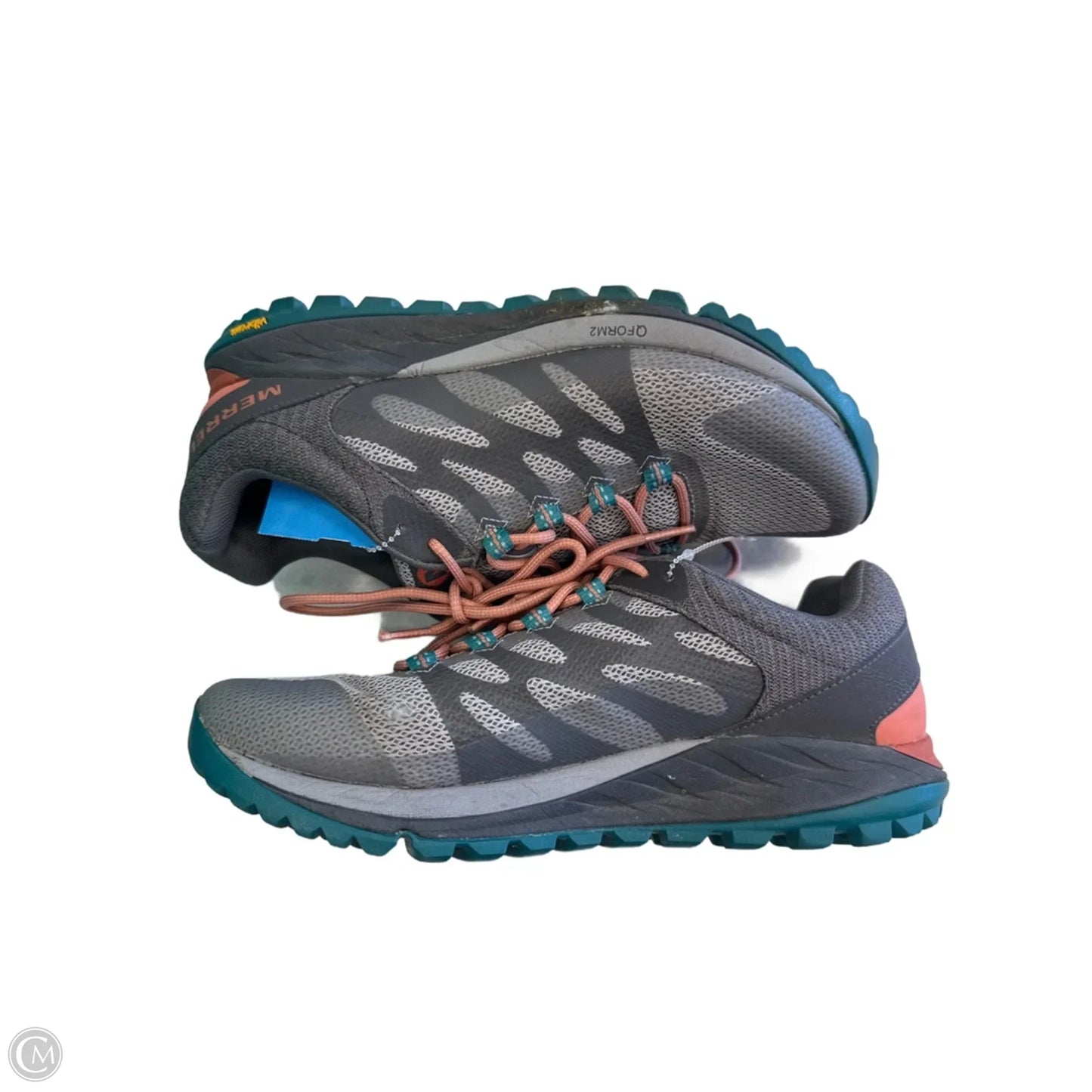 Shoes Athletic By Merrell In Grey & Pink, Size: 8.5