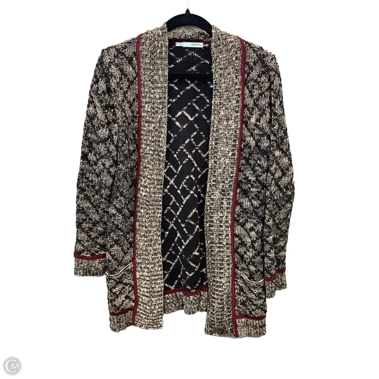 Sweater Cardigan By Maurices In Black, Size: M