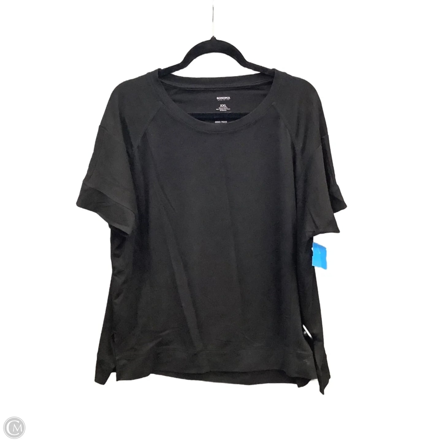 Top Short Sleeve By Sonoma In Black, Size: Xxl