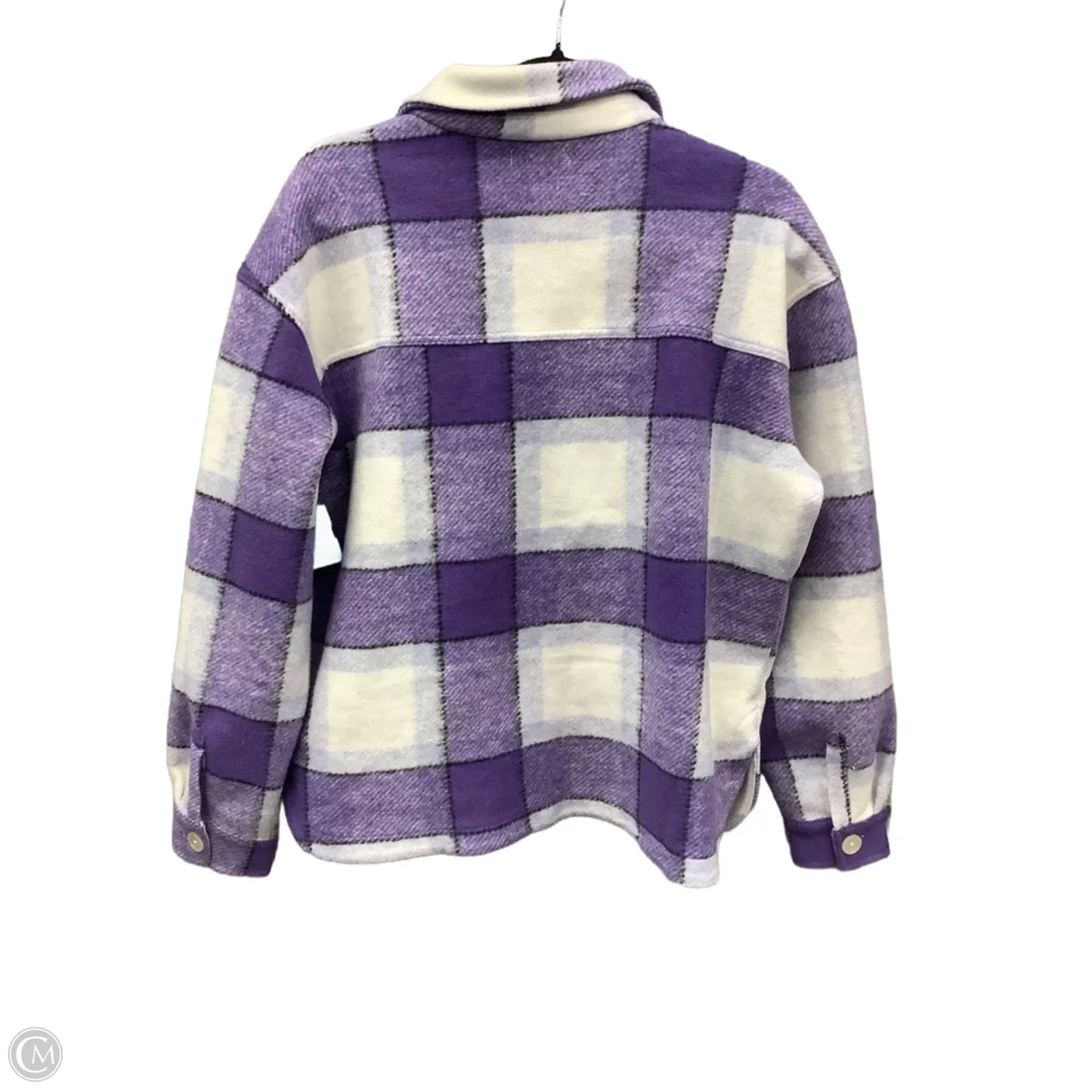 Jacket Shirt By Maurices In Purple, Size: M