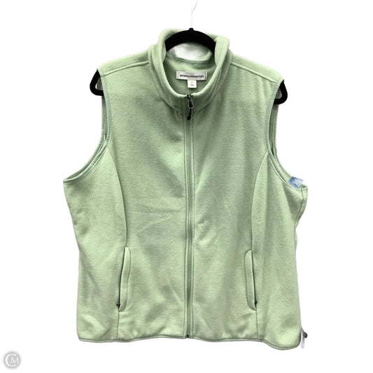 Vest Fleece By Amazon Essentials In Green, Size: Xxl