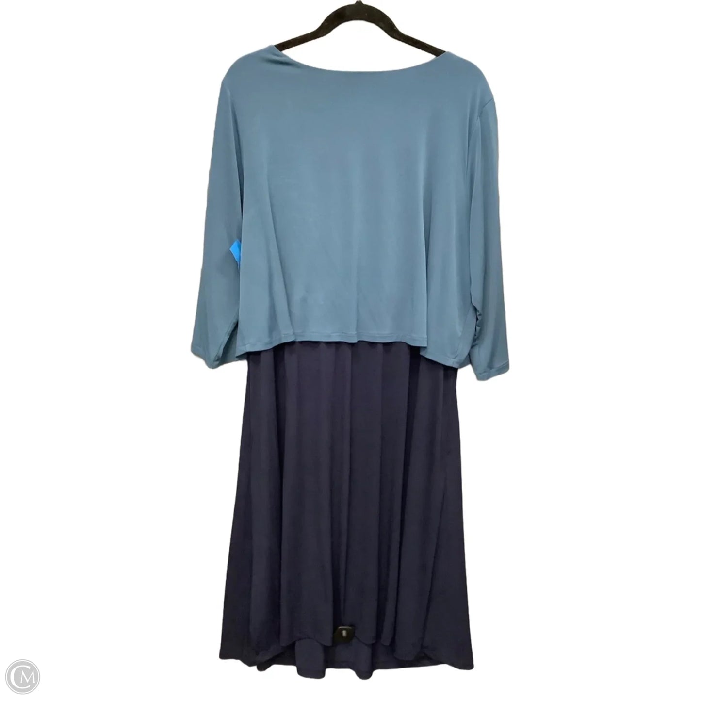 Dress Casual Midi By Woman Within In Blue, Size: 1x
