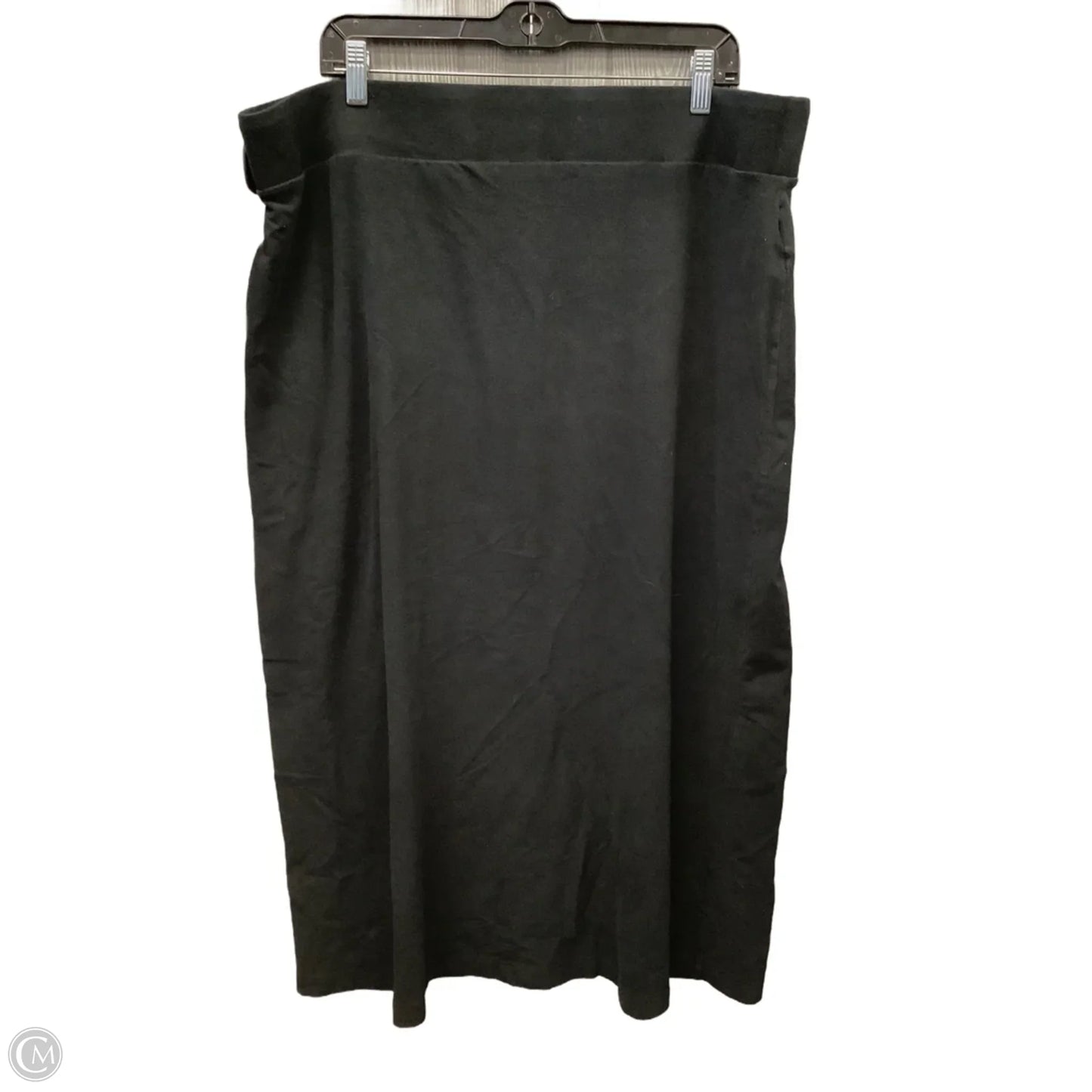 Skirt Midi By Eddie Bauer In Black, Size: 20