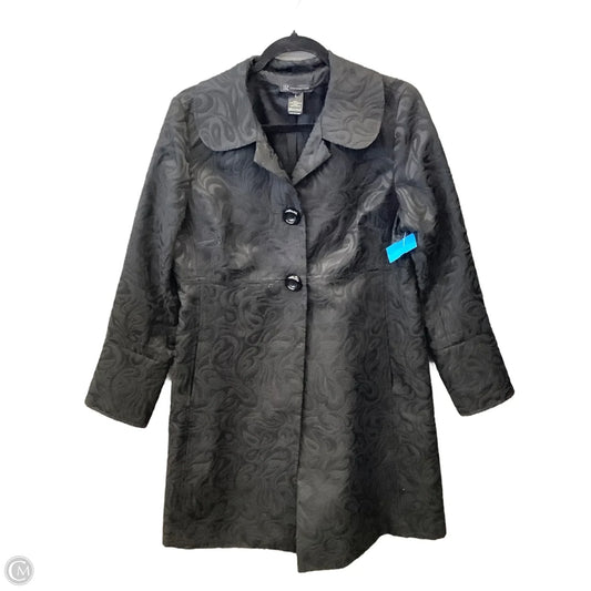 Coat Trench Coat By Inc In Black, Size: L