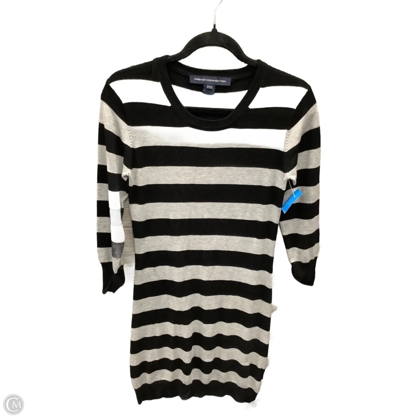 Dress Casual Midi By French Connection In Striped Pattern, Size: M