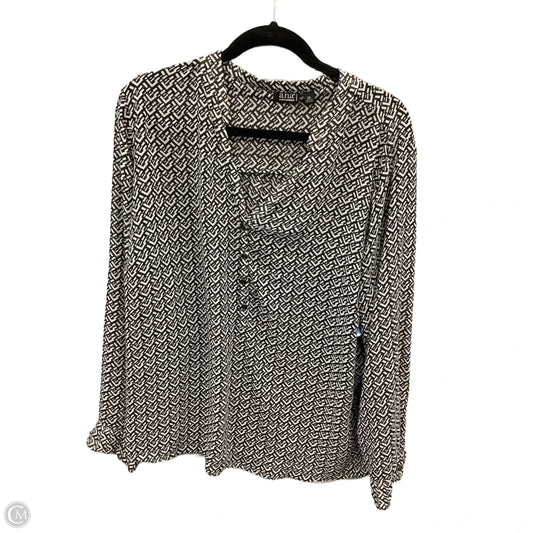 Top Long Sleeve By Ana In Black, Size: 2x