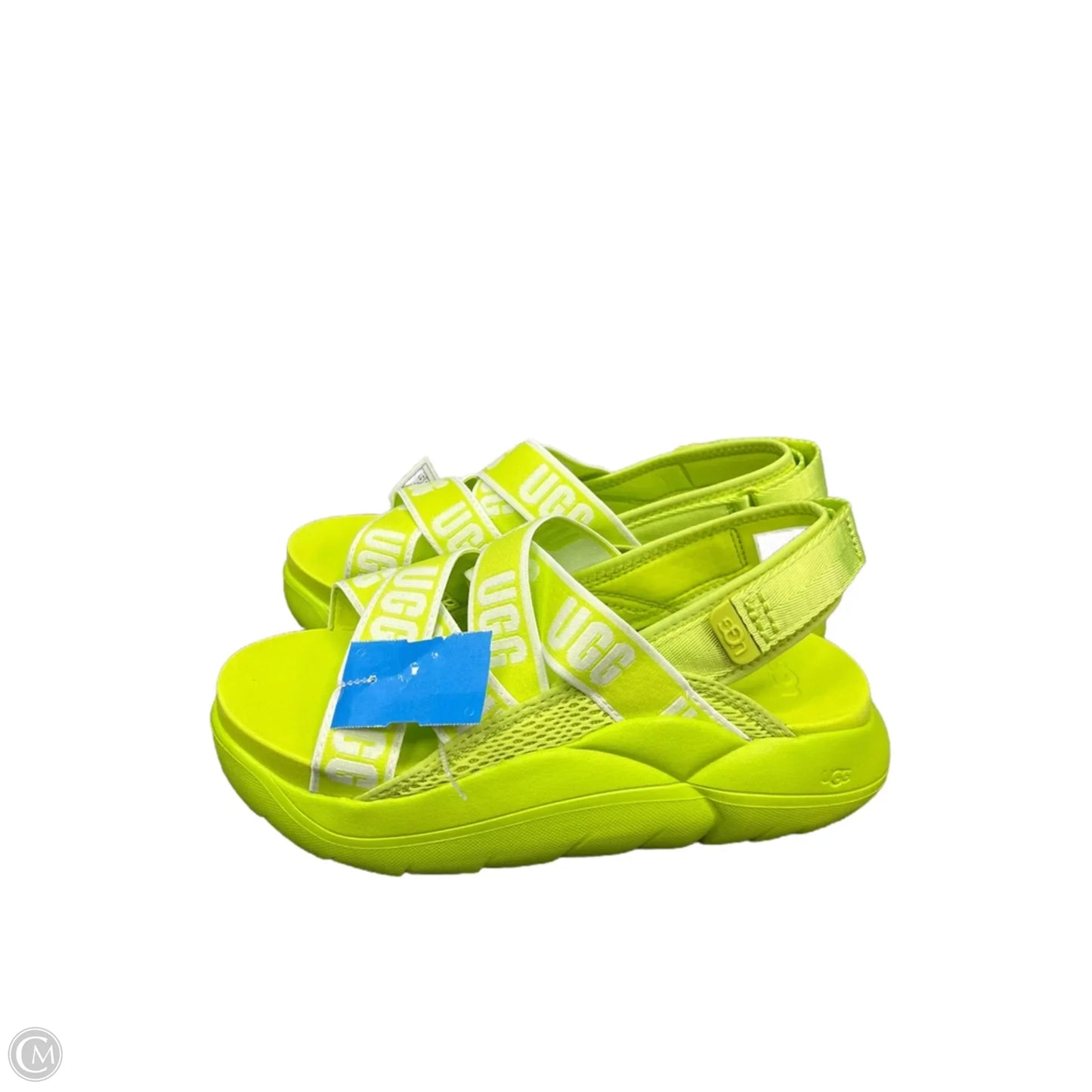 Sandals Designer By Ugg In Green, Size: 9