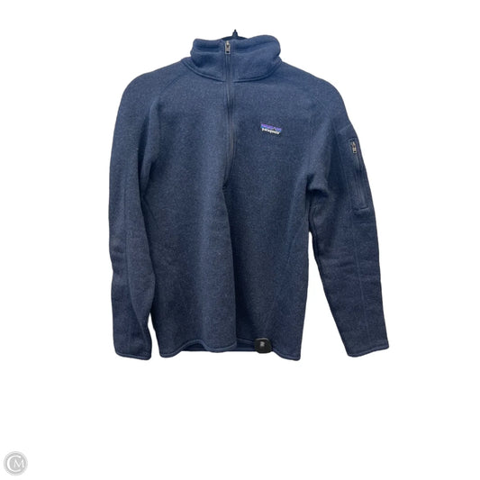 Sweatshirt Collar By Patagonia In Blue, Size: M