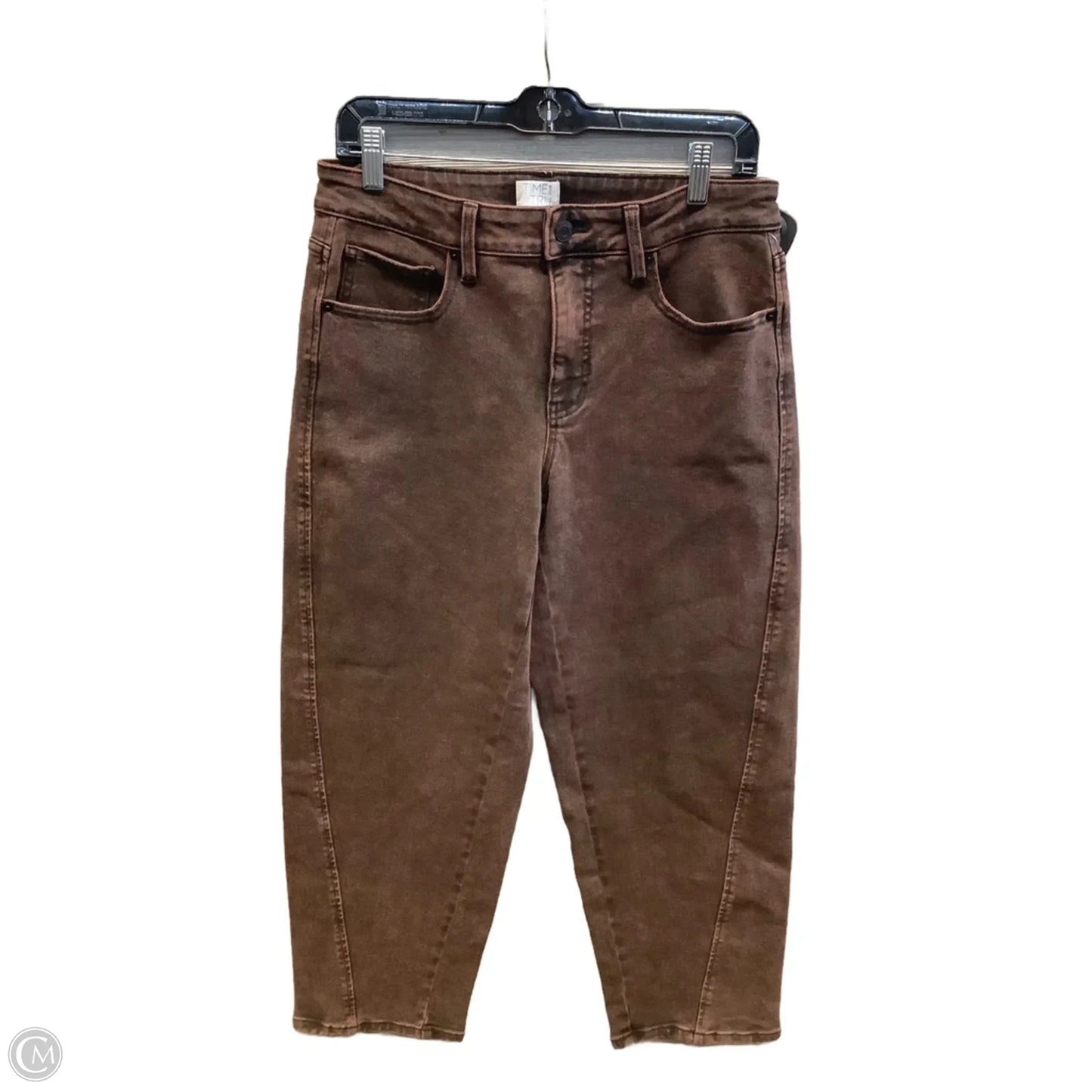 Jeans Wide Leg By Time And Tru In Bronze, Size: 10