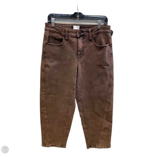 Jeans Wide Leg By Time And Tru In Bronze, Size: 10