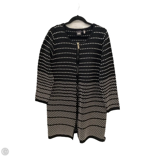 Dress Sweater By Rafaella In Black & White, Size: Xl