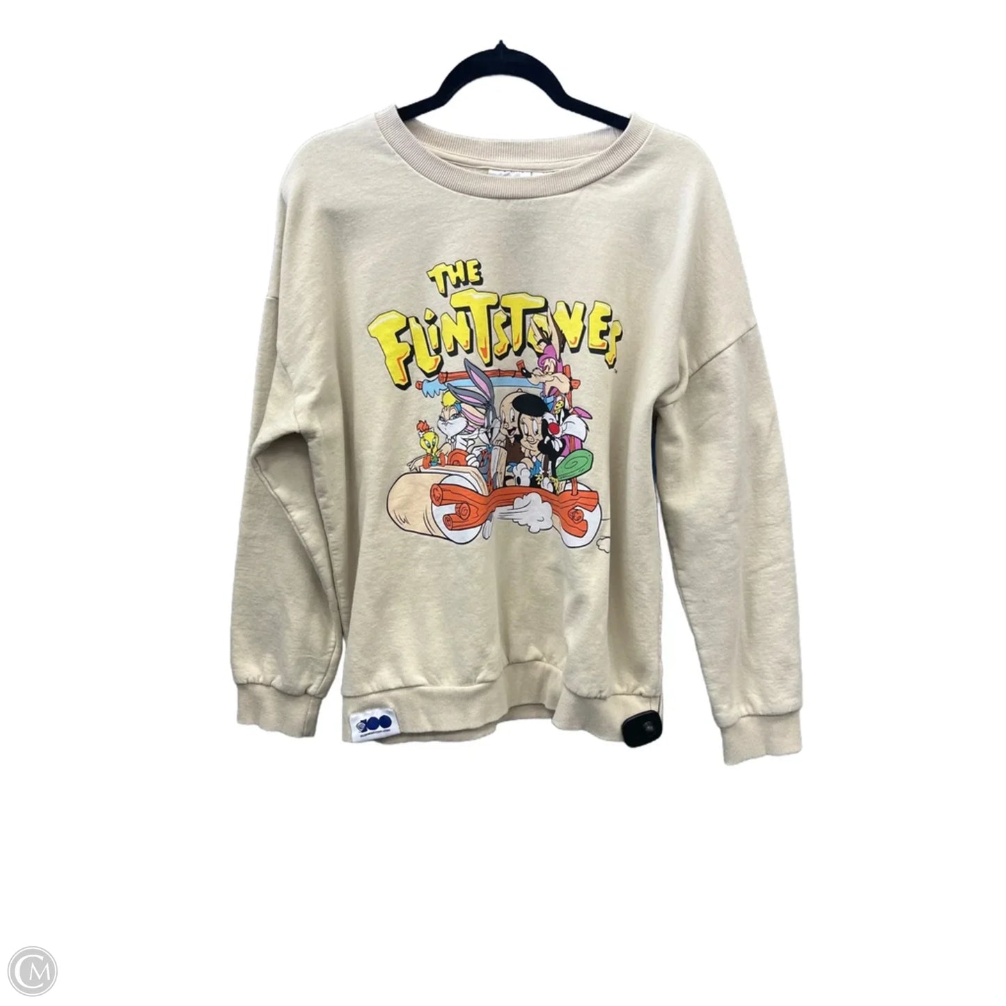 Sweatshirt Crewneck By Clothes Mentor In Tan, Size: Xl