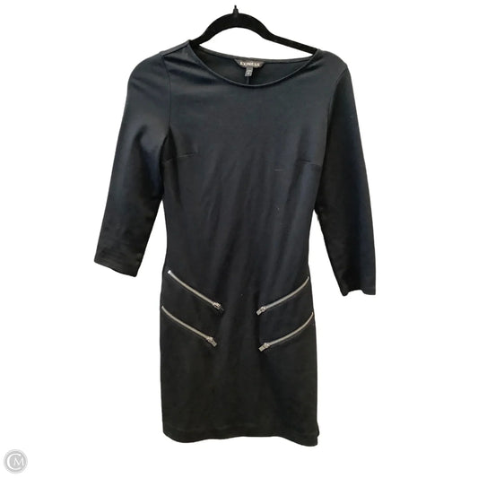 Dress Casual Midi By Express In Black, Size: Xs