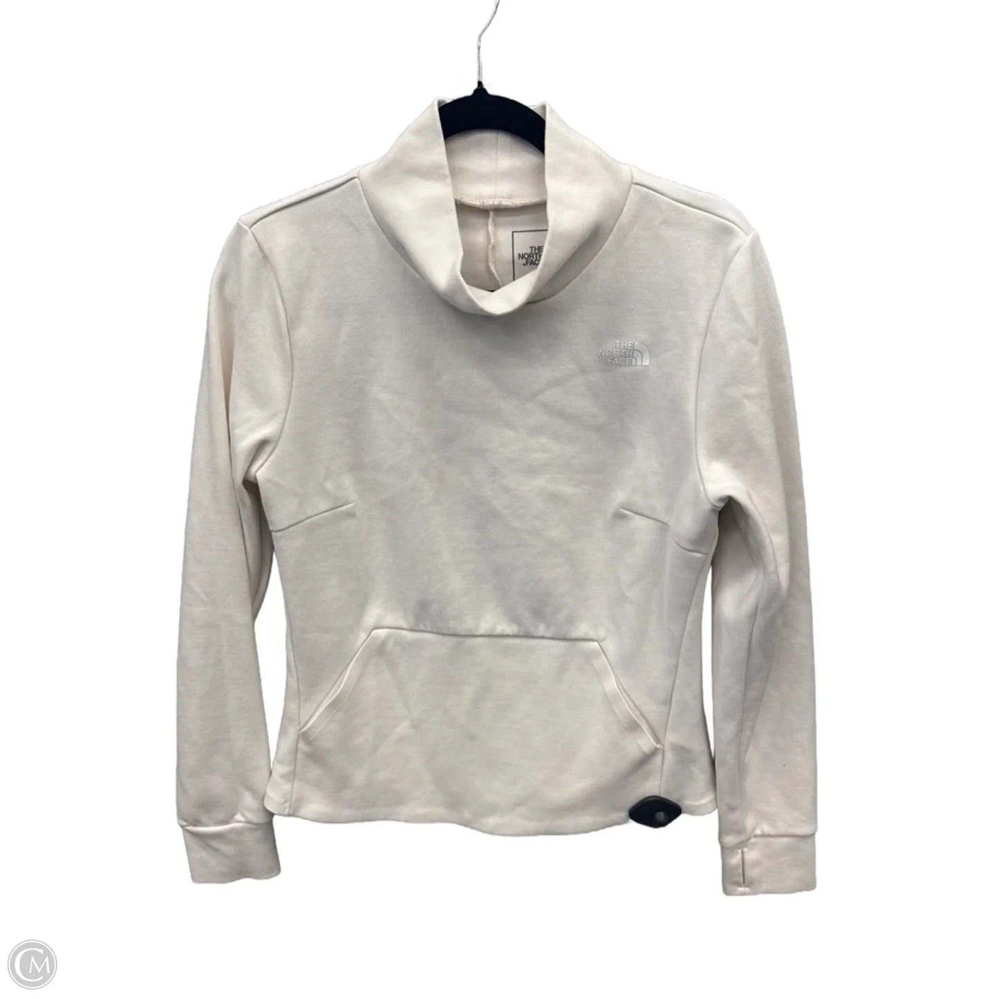 Athletic Top Long Sleeve Collar By The North Face In White, Size: M