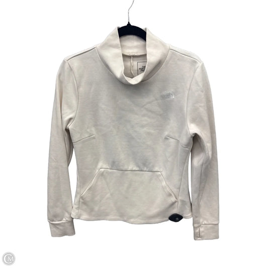 Athletic Top Long Sleeve Collar By The North Face In White, Size: M