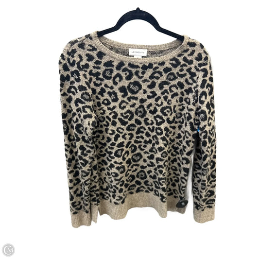 Sweater By Liz Claiborne In Animal Print, Size: S