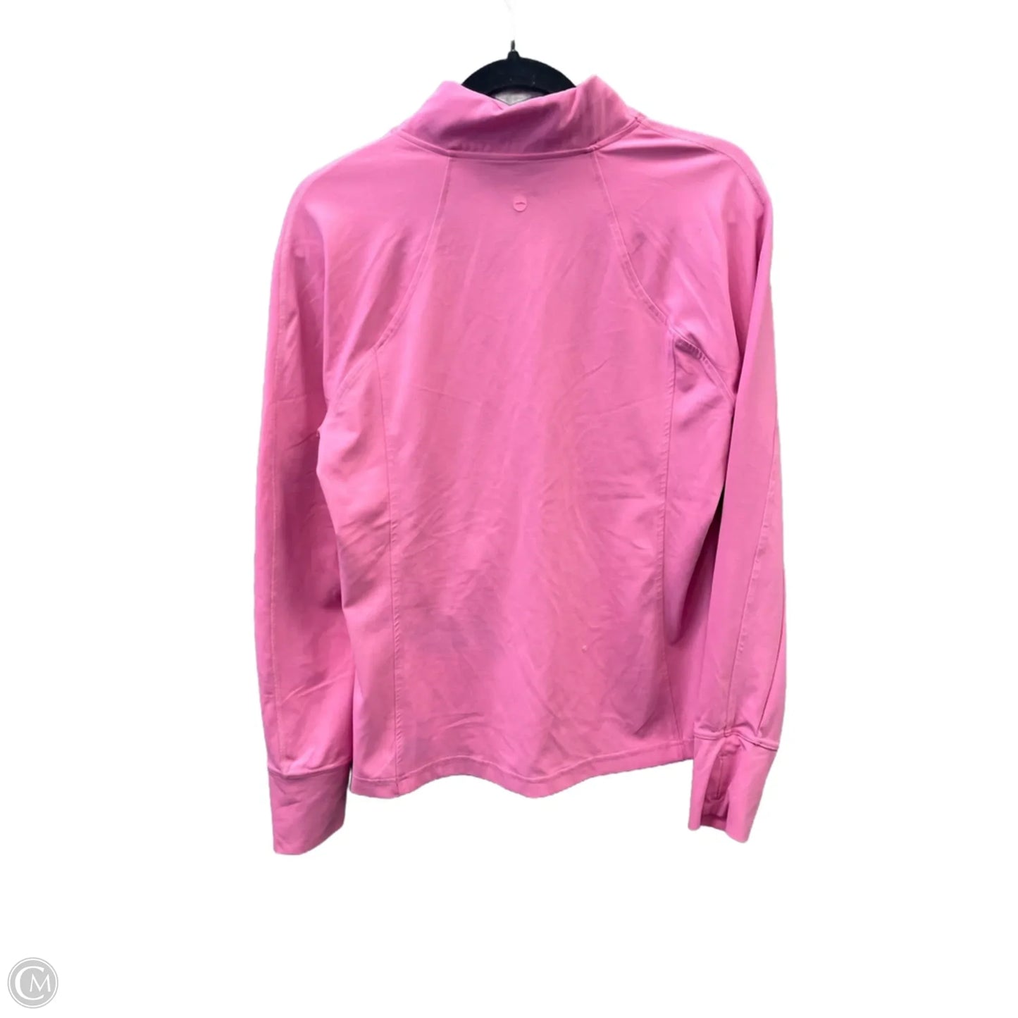 Athletic Top Long Sleeve Collar By Avia In Pink, Size: L