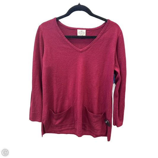 Top Long Sleeve By St Johns Bay In Purple, Size: L